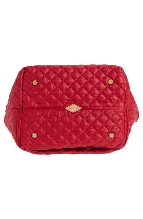 Mz Wallace Medium Metro Deluxe Tote In Red