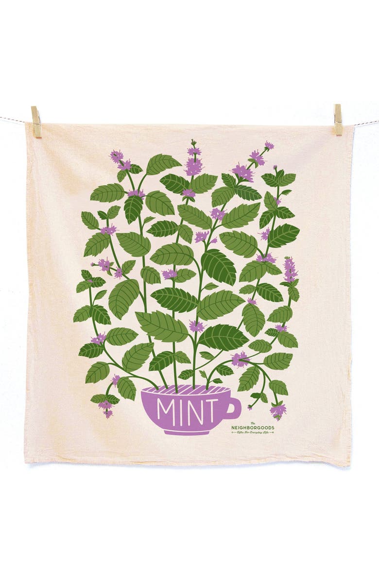 The Neighborgoods Mint Dish Towel + Sponge Cloth Gift Set, Main, color, Green