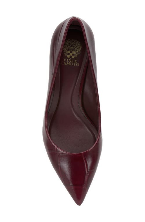 Vince Camuto Kehlia Pointed Toe Pump In Burgundy
