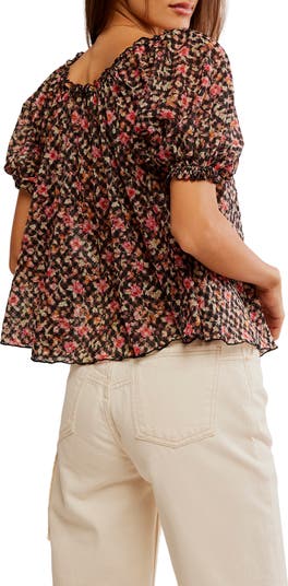 Free People Astra Floral Print Top | Nordstromrack