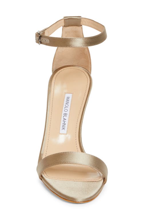 Manolo Blahnik Chaos Ankle Strap Sandal In Neutral