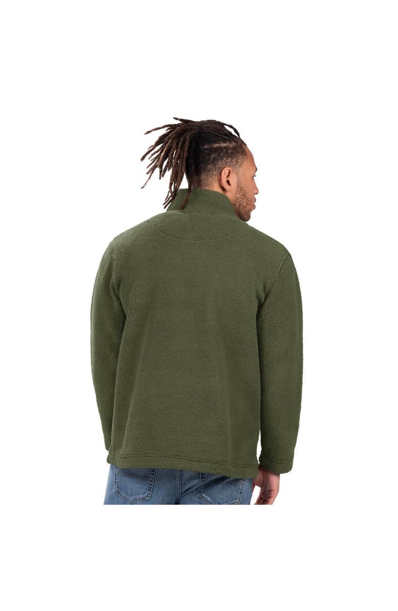 G-III SPORTS BY CARL BANKS Men's G-III Sports by Carl Banks Hunter Green New York Yankees Everest Fleece Quarter-Zip Jacket, Alternate, color, Hunter Green