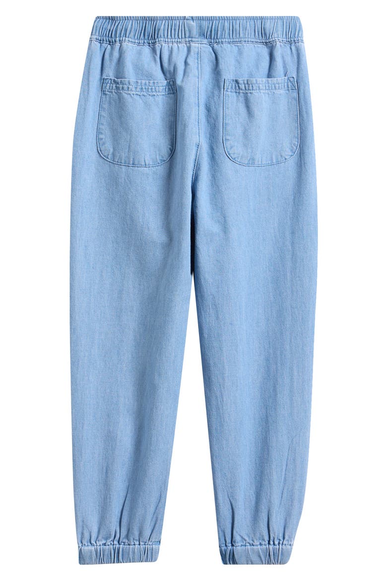 Kids' Cotton Chambray Sweatpants, Alternate, color, LIGHT BLUE DENIM