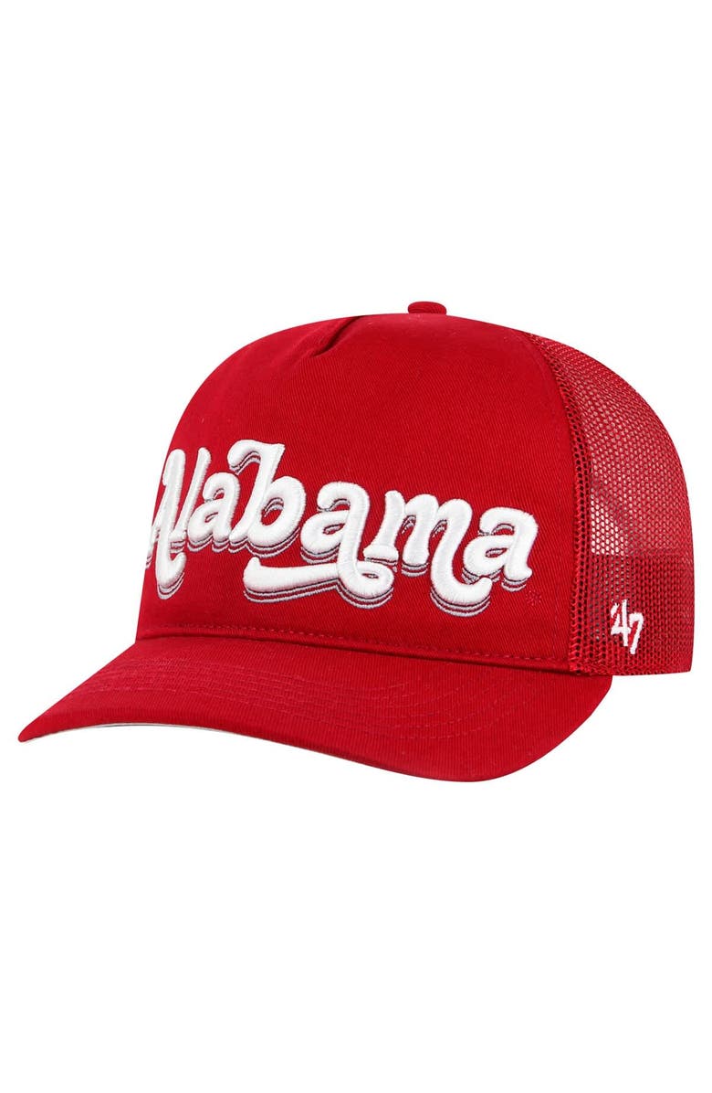 '47 Women's '47 Crimson Alabama Crimson Tide Biloxi Hitch Adjustable Hat, Main, color,