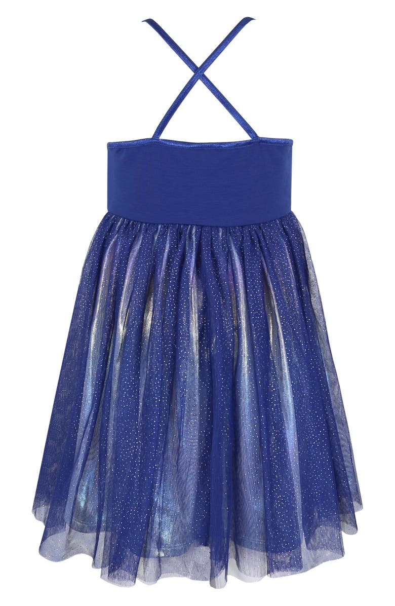 Zunie Kids' Sequin Flag Party Dress, Alternate, color, Navy/ Red
