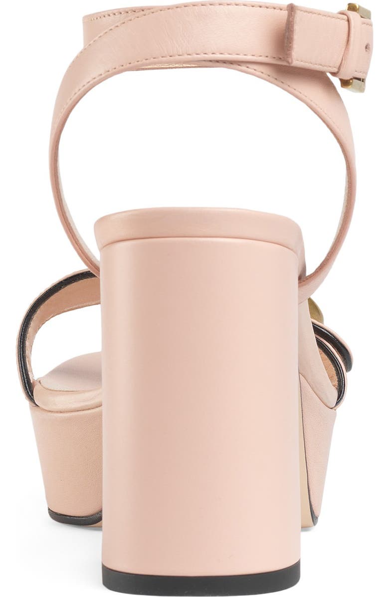 Gucci GG Ankle Strap Platform Sandal, Alternate, color,