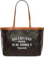 Balenciaga Medium Snob Coated Canvas Tote