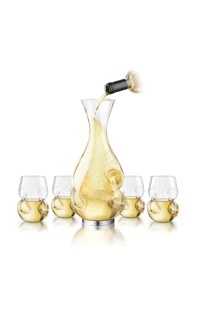 FINAL TOUCH L'Grand Conundrum Aerator Decanter Set, Main, color, Clear
