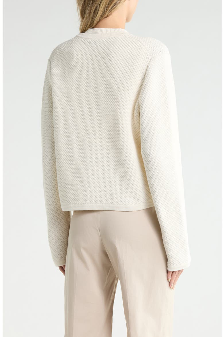 Textured Cardigan Sweater, Alternate, color, IVORY