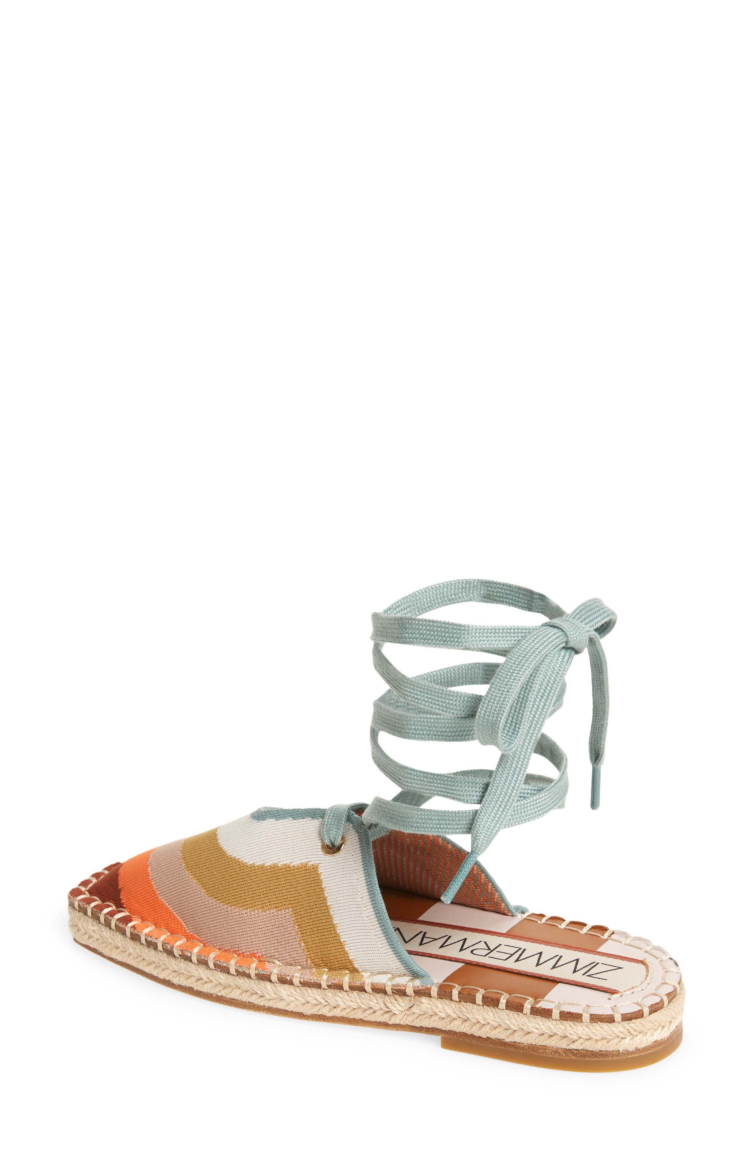 Zimmermann Chisel Toe Espadrille Flat, Alternate, color, 