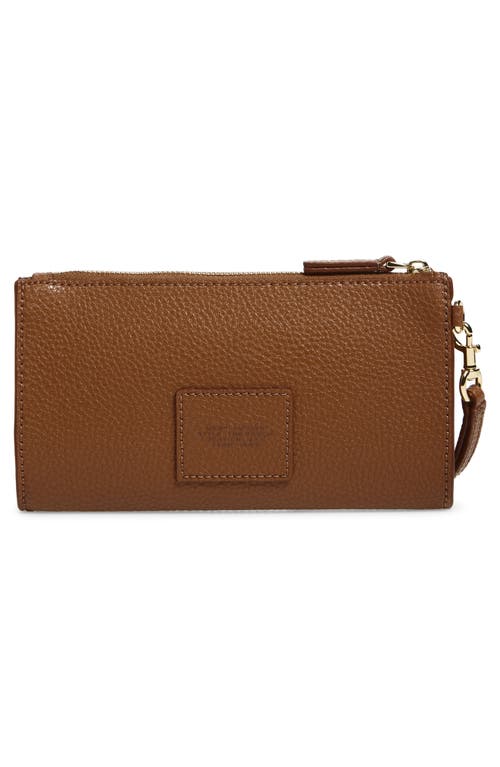 Marc Jacobs Pochette The Leather Pouch Argan Oil In Brown