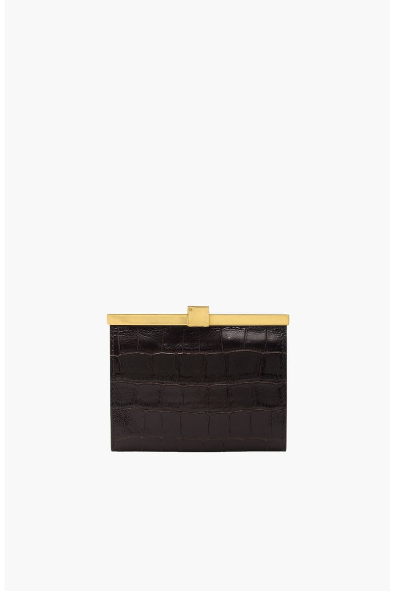 Anine Embossed Wallet, Alternate, color, Dark Brown