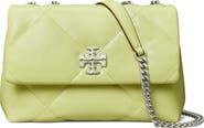 Tory Burch Small Kira Diamond Quilted Convertible Leather Shoulder Bag