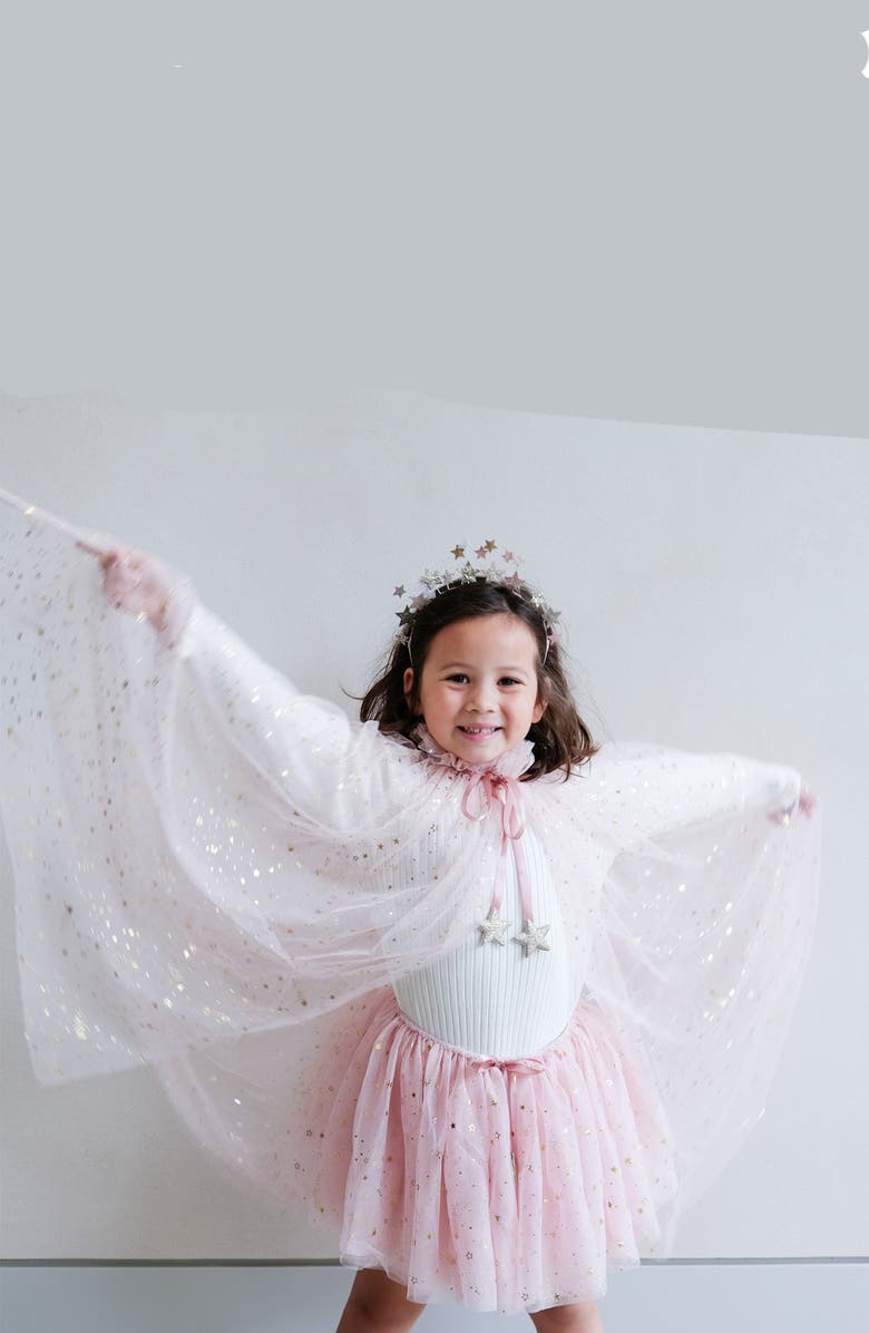 Mimi & Lula Kids' Shooting Star Tulle Costume Cape, Alternate, color, 