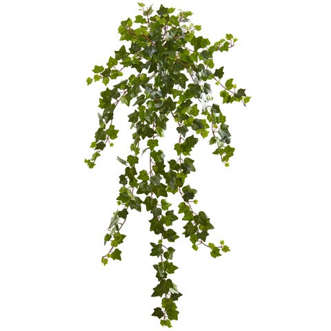 36-in Curly Ivy Artificial Hanging Plant (Set of 3)