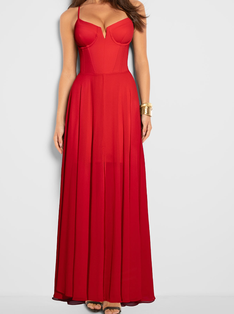 Mega Sculpting V-wire Maxi Dress