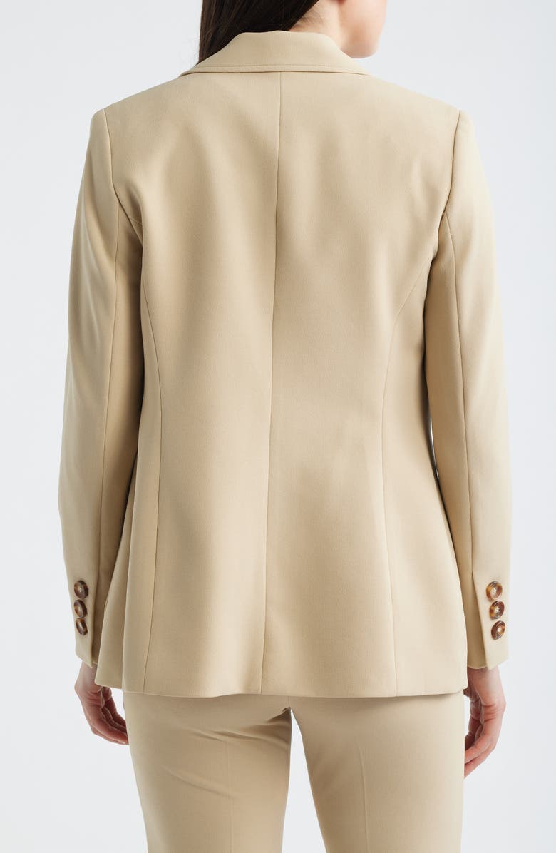 Anne Klein Double Breasted Blazer, Alternate, color, Safari
