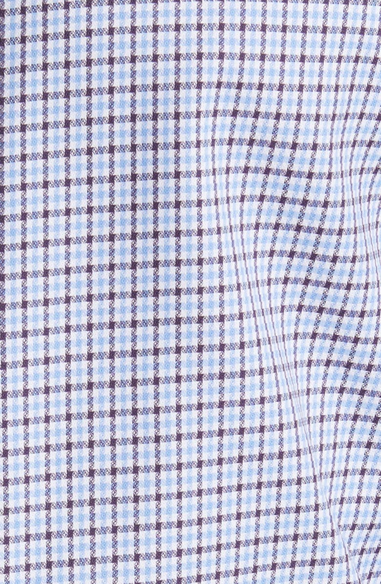 Nordstrom Trim Fit Non-Iron Houndstooth Dress Shirt, Alternate, color,