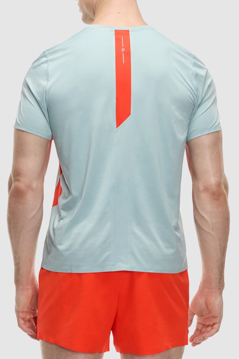Interlock Bonded Short Sleeve, Alternate, color, Blue Fog