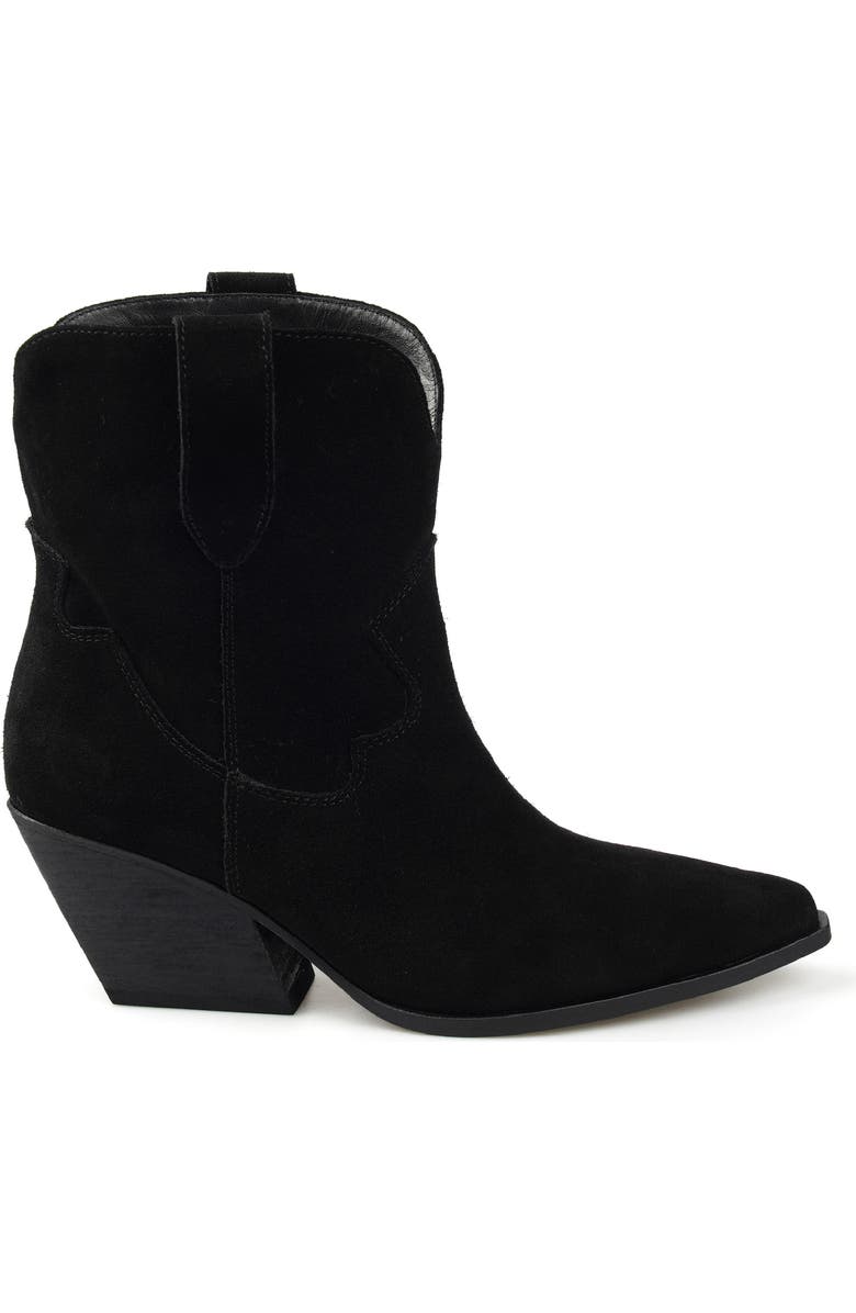 ZIGI Victoryy Pointed Toe Western Boot, Alternate, color, Black Suede