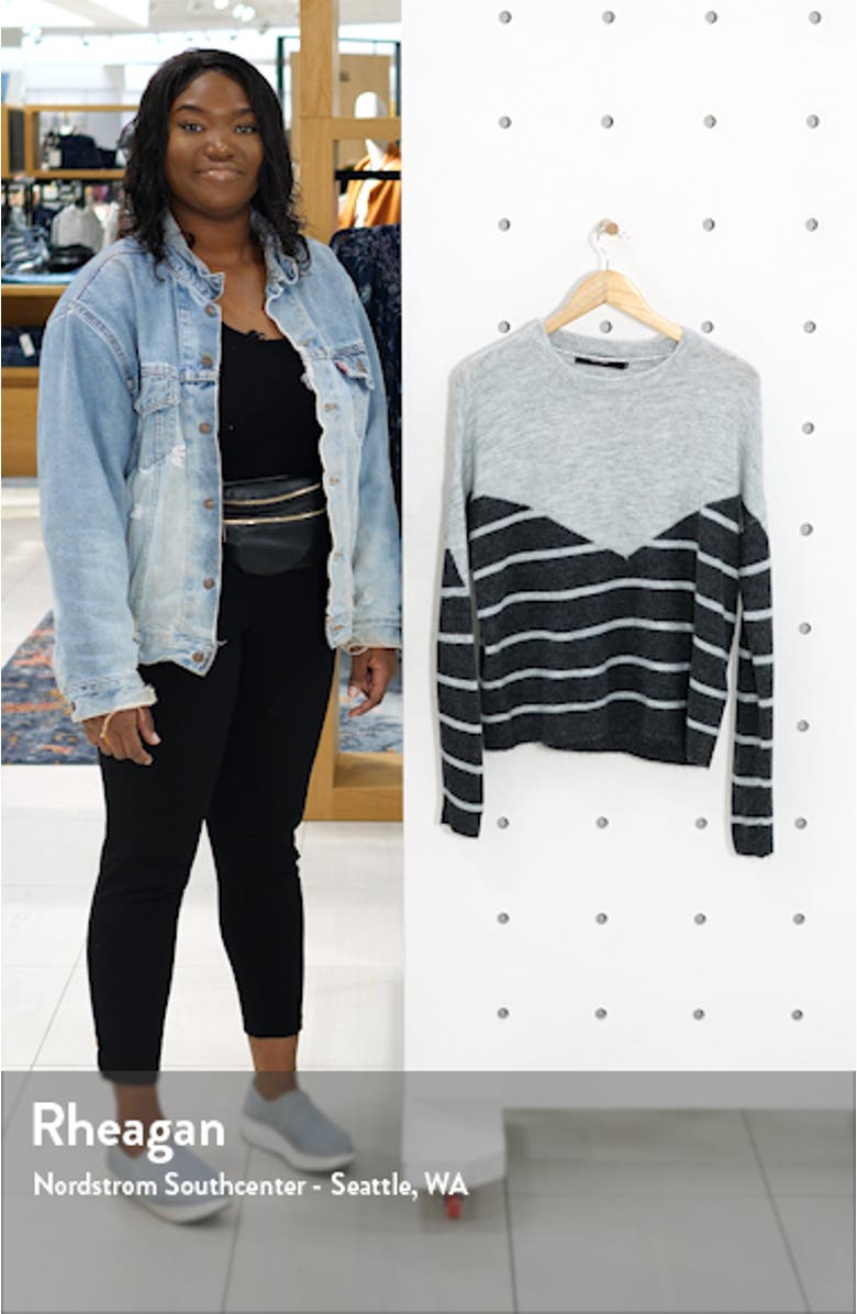 Colorblock Stripe Sweater, sales video thumbnail