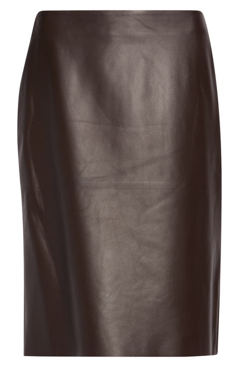Leather Pencil Skirt