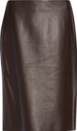 FERRAGAMO Leather Pencil Skirt