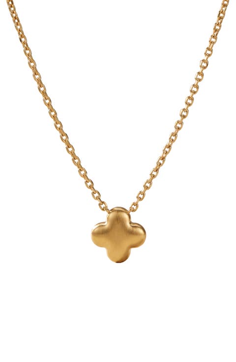 Puffy Clover Necklace