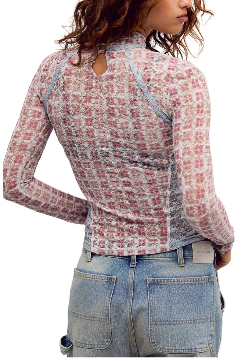 Lyric Floral Lace Top, Alternate, color, TEA COMBO