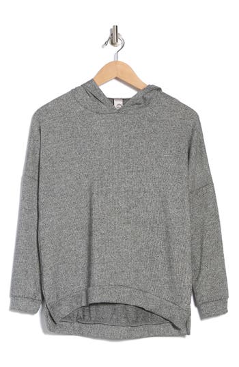 Go Couture Dolman Hoodie Sweatshirt In Charcoal