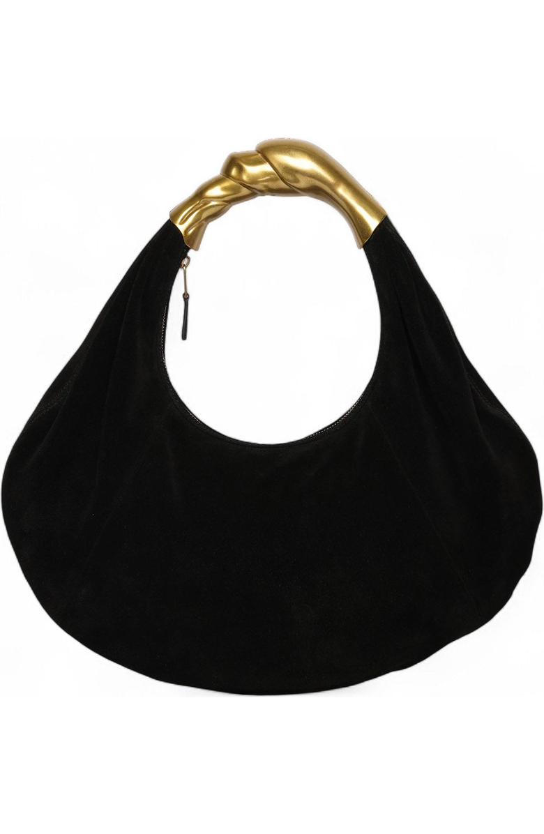 Walter Baker Lennon Mini Hobo, Main, color, Black Suede