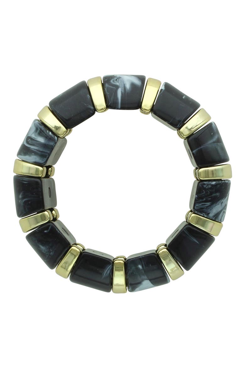 Kenze Boho Bangle Bracelet, Alternate, color, GOLD / BLACK