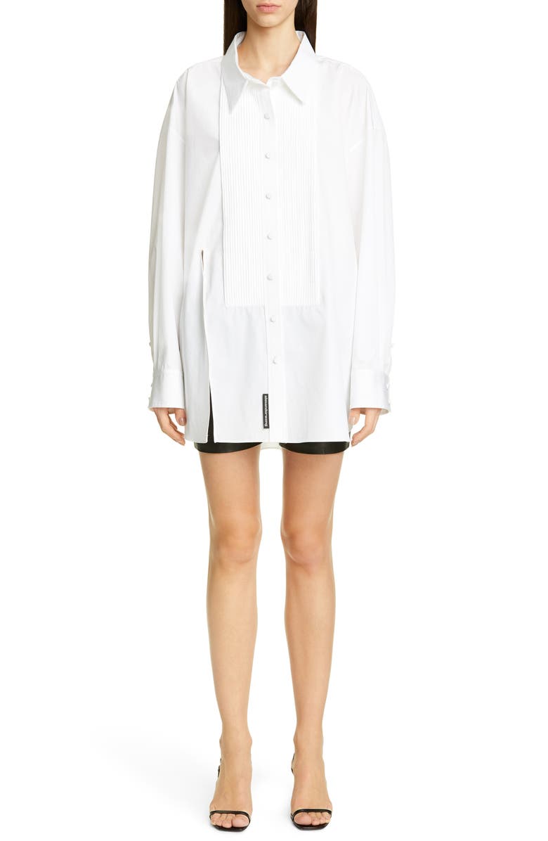 Alexander Wang Oversize Tuxedo Shirt, Alternate, color, 