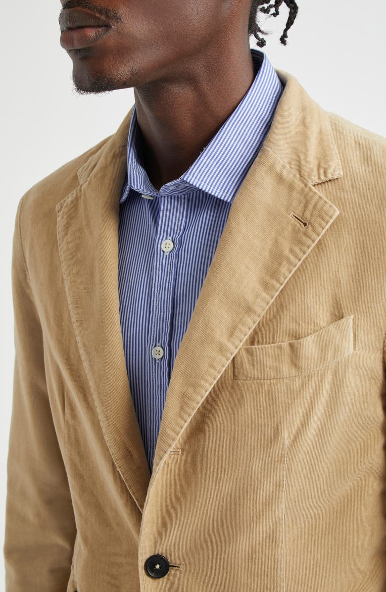 Massimo Alba Cotton Corduroy Suit, Alternate, color, Desert