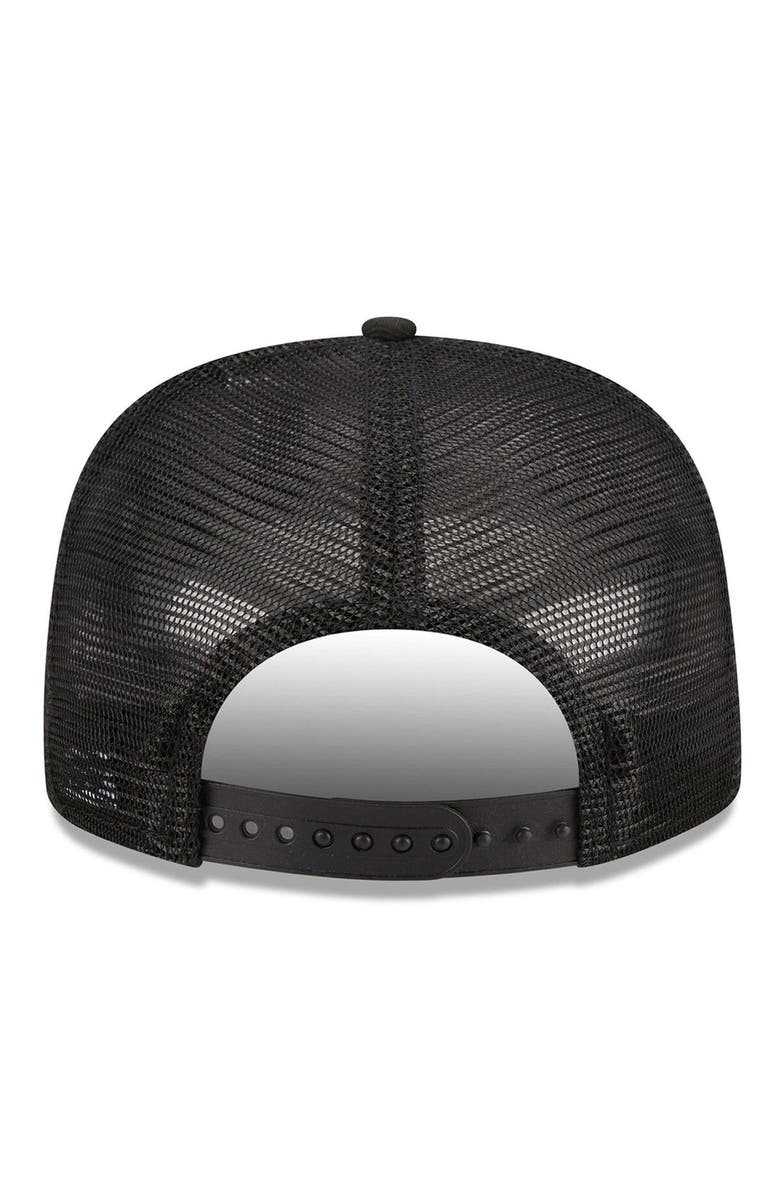 New Era Men's New Era Black Chicago White Sox  Street Team A-Frame Trucker 9FIFTY Snapback Hat, Alternate, color, Black