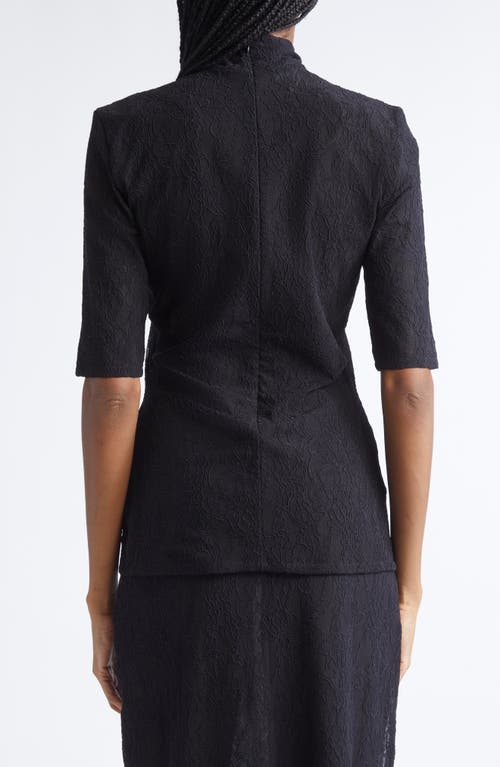 Stella Mccartney Stretch Lace Top In Black