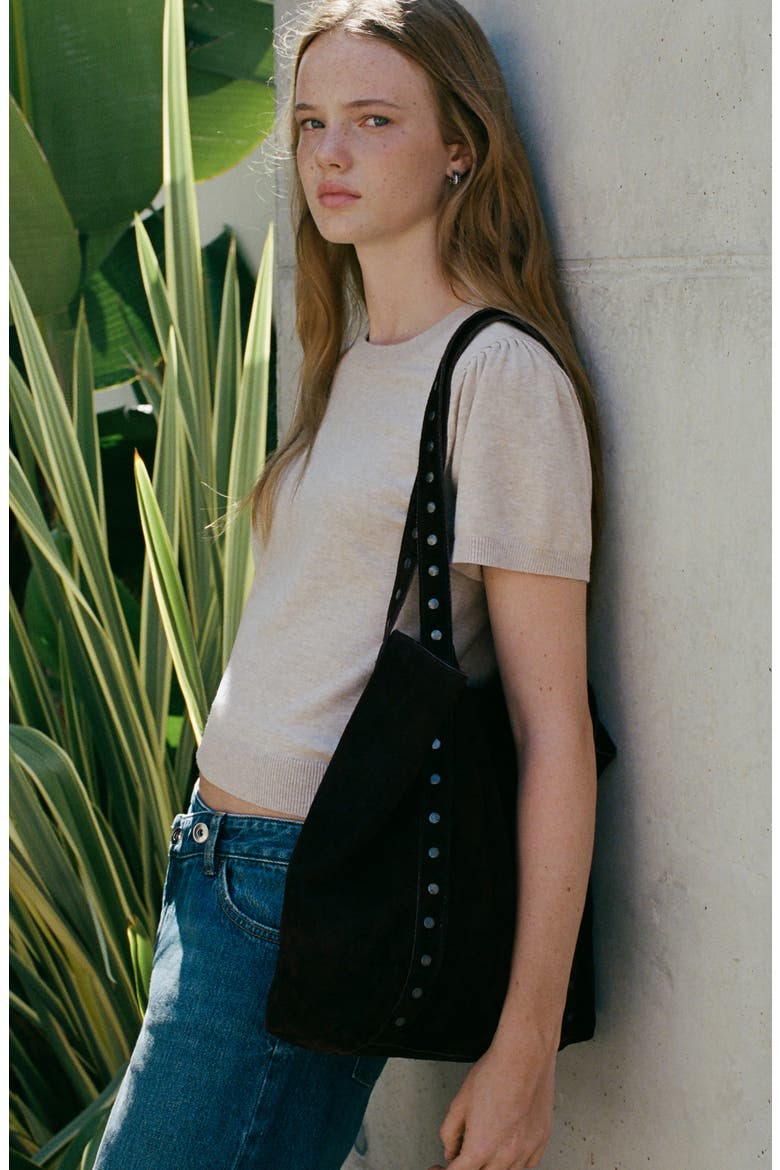 Short Sleeve Sweater, Alternate, color, SAND