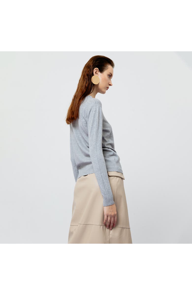 ATS Amara Ribbed Knit Top, Alternate, color, Grey