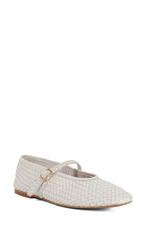 Dune London Headliner Mary Jane Flat In White