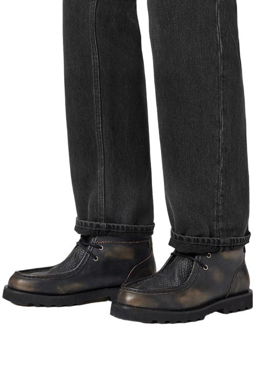Allsaints Skiff Leather Ankle Boots In Black