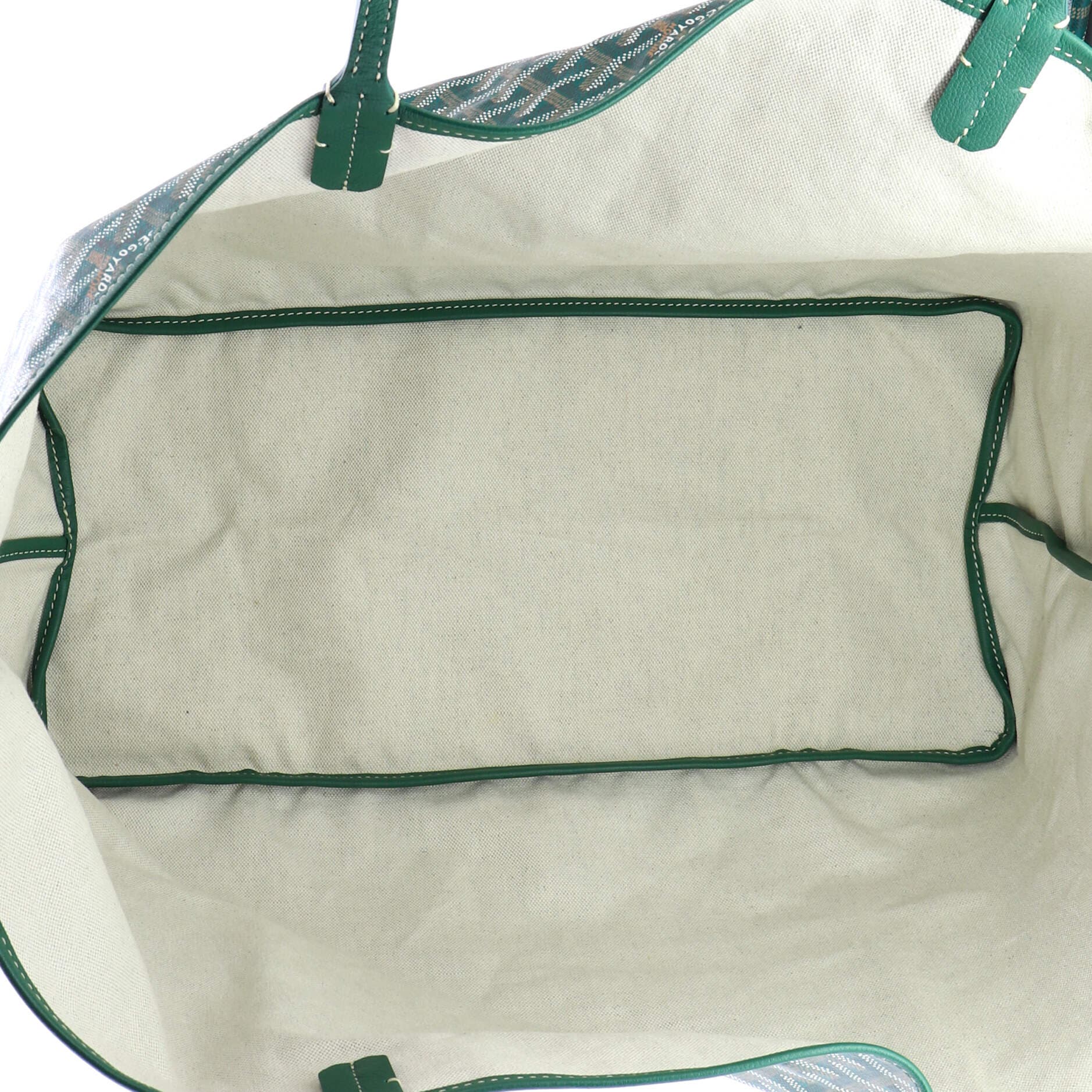 Pre-Owned Goyard Saint Louis Tote Coated Canvas GM, Alternate, color, Green