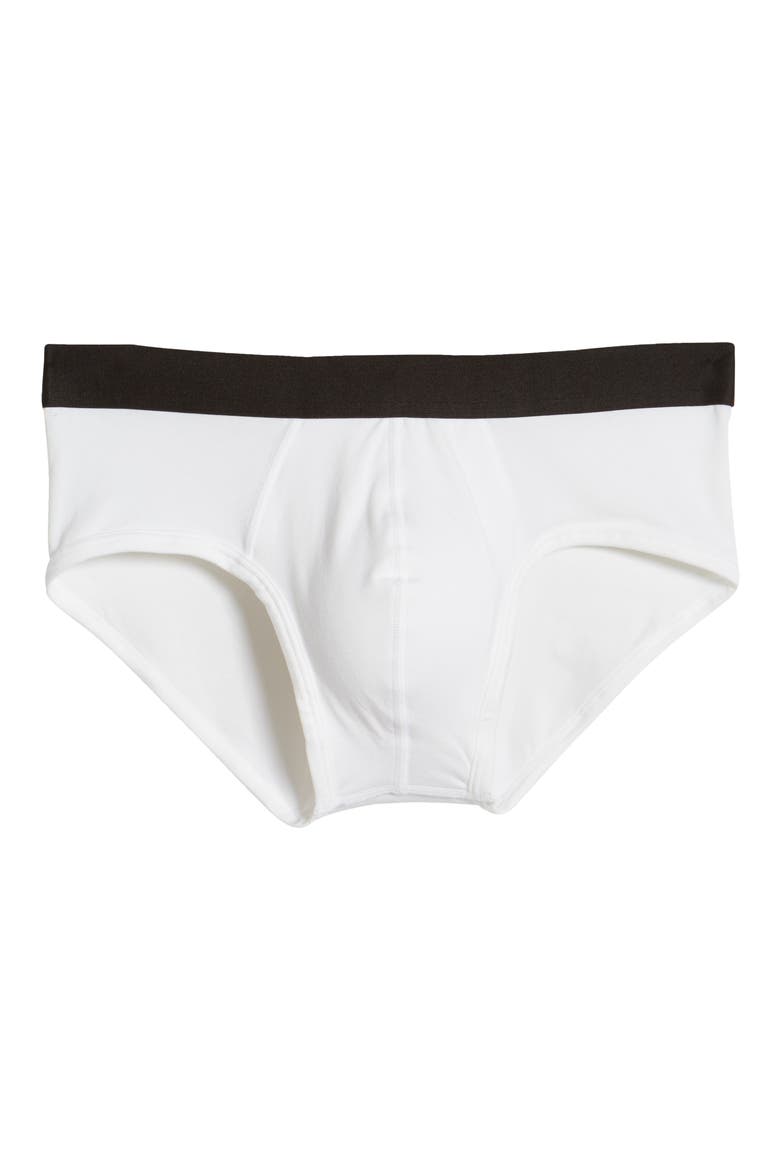 Stretch Briefs, Alternate, color, WHITE