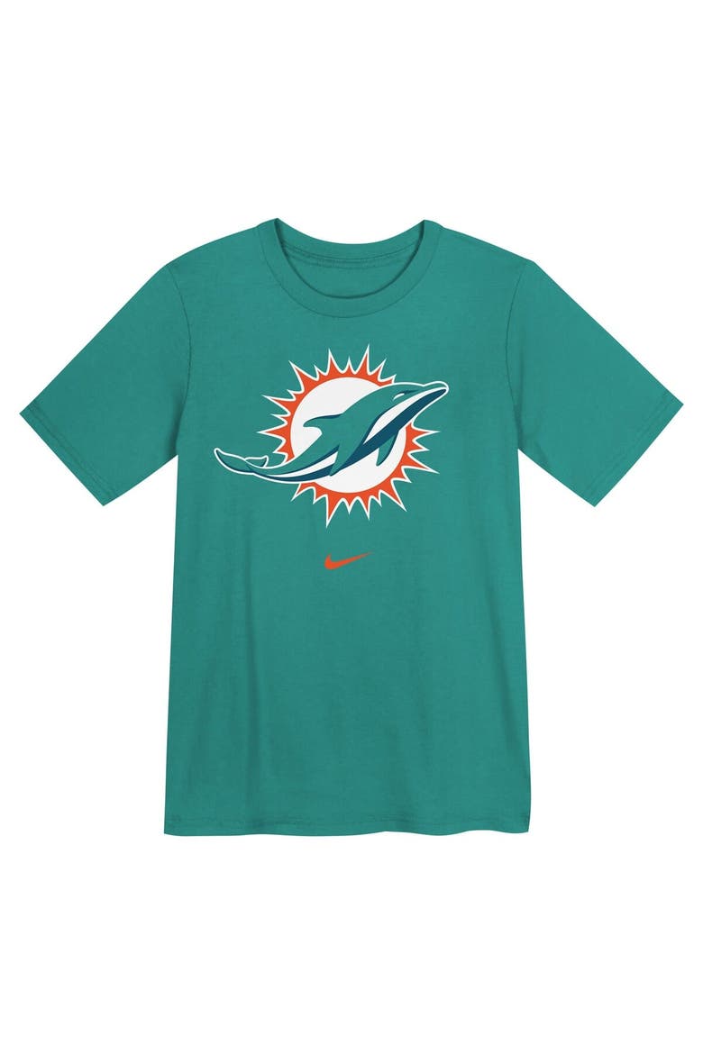 Preschool Nike Aqua Miami Dolphins Primary Logo Legend Performance T-Shirt, Alternate, color, Aqua