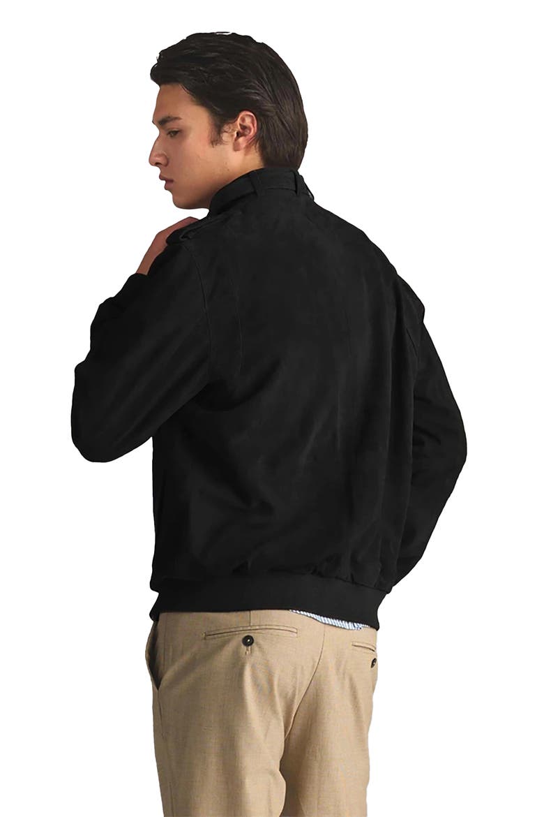 Men's Soft Suede Iconic Jacket, Alternate, color, Black