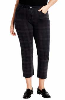 City Chic Harley Fit Baylee Crop Straight Leg Jeans