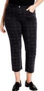 City Chic Harley Fit Baylee Crop Straight Leg Jeans
