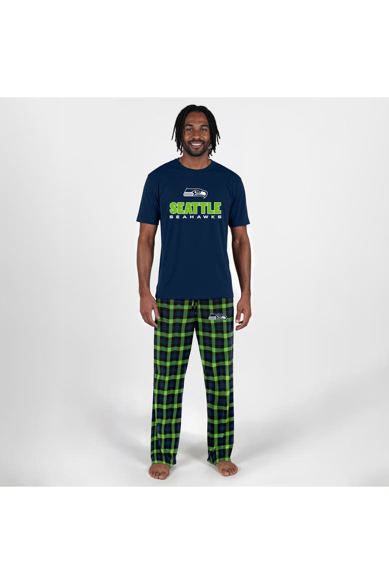 Men's Concepts Sport  College Navy Seattle Seahawks Big & Tall Highland Sleep Set, Main, color, College Navy