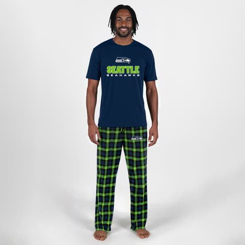 Men's Concepts Sport College Navy Seattle Seahawks Big & Tall Highland Sleep Set