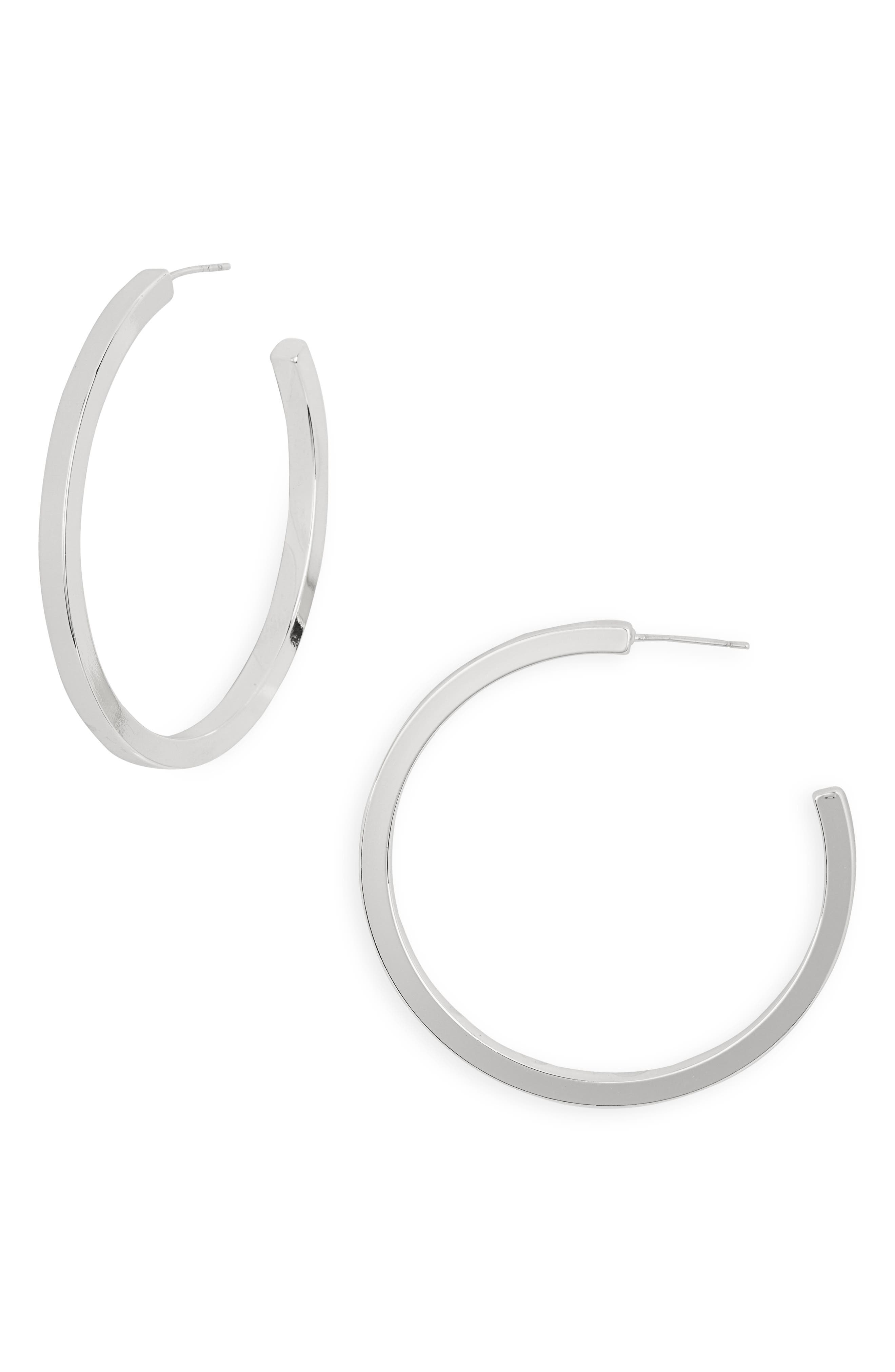 NORDSTROM RACK Demi Fine Square Edge Hoop Earrings
