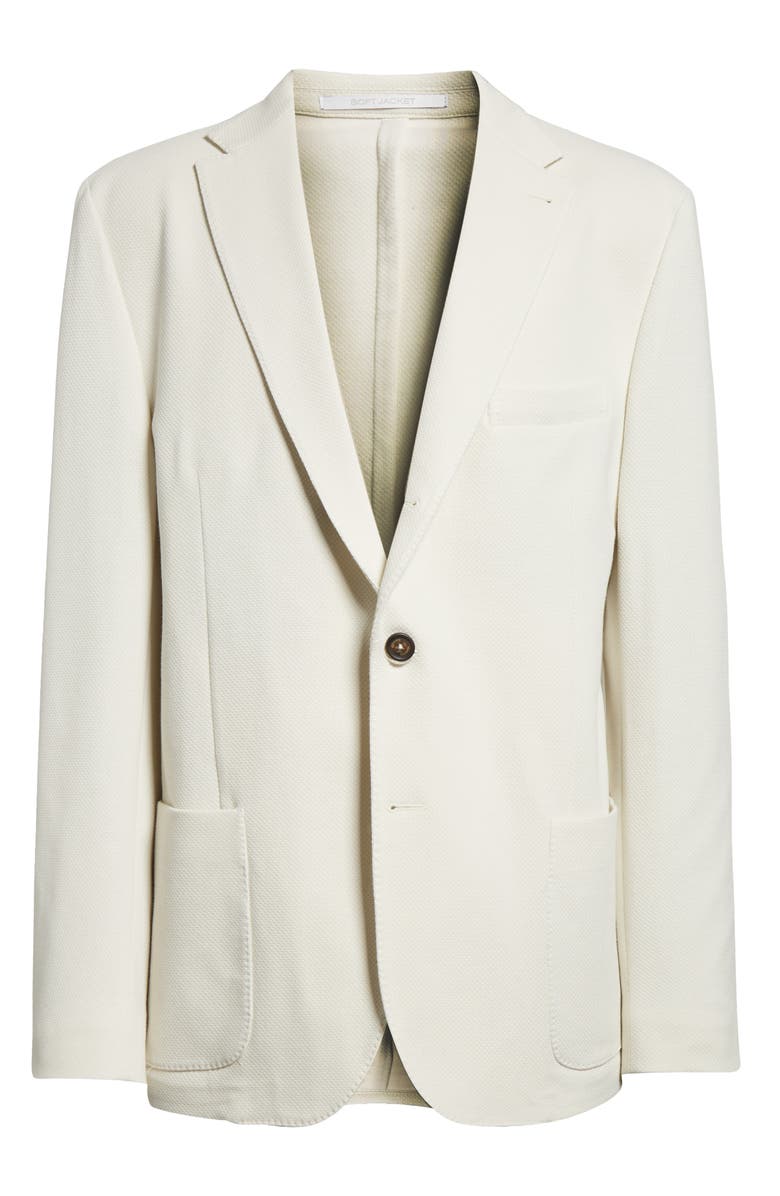 Eleventy Single Breasted Linen & Cotton Sport Coat, Main, color, Sand